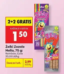 Biedronka Żelki Zozole Hello, 75 g oferta