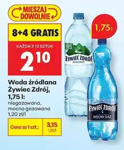 Biedronka Woda źródlana Żywiec Zdrój, 1,75 l oferta