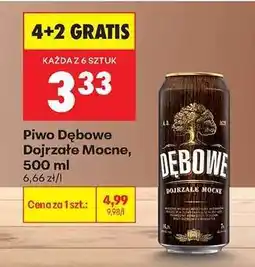 Biedronka Piwo Dębowe Dojrzałe Mocne, 500 ml oferta