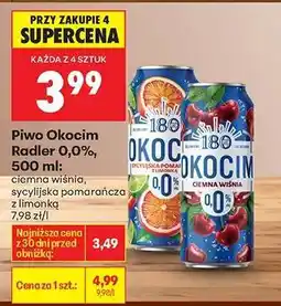 Biedronka Piwo Okocim Radler 0,0%, 500 ml oferta