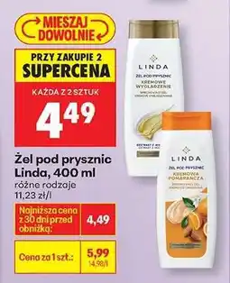 Biedronka Żel pod prysznic Linda, 400 ml oferta