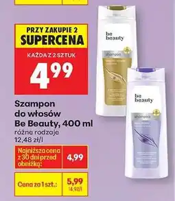Biedronka Szampon do włosów Be Beauty, 400 ml oferta