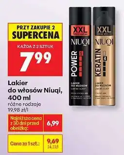 Biedronka Lakier do włosów NIUQI, 400 ml oferta