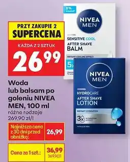 Biedronka Woda lub balsam po goleniu NIVEA MEN , 100 ml oferta
