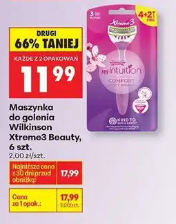 Biedronka Maszynka do golenia Wilkinson Xtreme3 Beauty, 6 szt oferta
