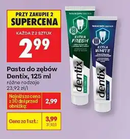 Biedronka Pasta do zębów Dentix, 125 ml oferta