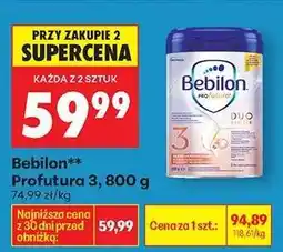 Biedronka Bebilon* Profutura 3, 800 g oferta