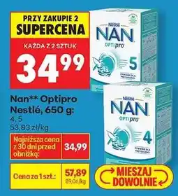Biedronka Nan Optipro Nestlé 650 g : oferta
