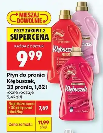 Biedronka Płyn do prania Kłębuszek, 33 prania, 1,82 l oferta
