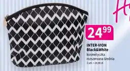 Drogerie Polskie Inter-vion black&white kosmetyczka rozszerzana średnia oferta