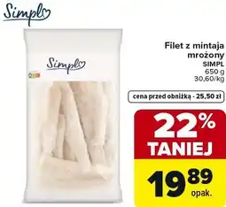 Carrefour Filet z mintaja mrożony SIMPL oferta