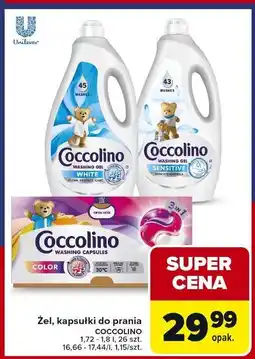 Carrefour Kapsułki do prania 3w1 color Coccolino oferta
