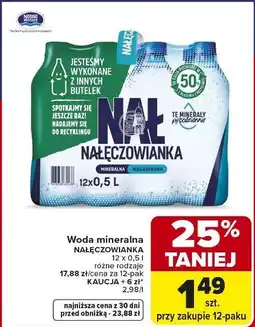 Carrefour Woda niegazowana Nałęczowianka oferta