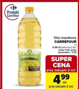 Carrefour Olej rzepakowy Carrefour Classic oferta