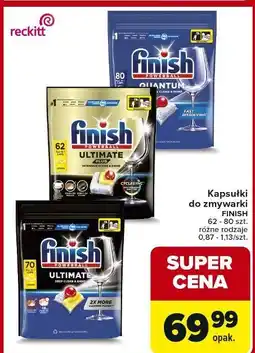 Carrefour Tabletki do zmywarek regular Finish Quantum oferta