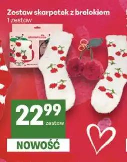 Delikatesy Centrum Zestaw skarpetek z brelokiem (wiśnie) oferta