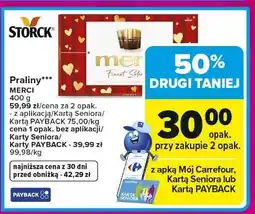 Carrefour Bombonierka czerwona Storck Merci oferta