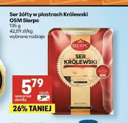 Delikatesy Centrum Ser żółty w plastrach Królewski OSM Sierpc oferta