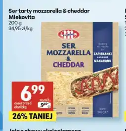 Delikatesy Centrum Ser tarty mozzarella & cheddar Mlekovita oferta