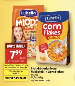 Delikatesy Centrum Lubella Miodo kółka + Corn Flakes (kup 2 taniej) oferta