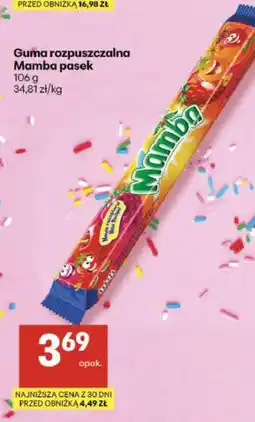 Delikatesy Centrum Guma rozpuszczalna Mamba pasek oferta
