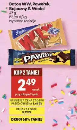 Delikatesy Centrum Baton WW, Pawełek, Bajeczny E. Wedel oferta