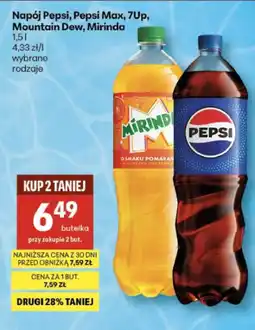 Delikatesy Centrum Pepsi, Pepsi Max, 7Up, Mountain Dew, Mirinda oferta