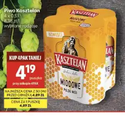 Delikatesy Centrum Piwo Kasztelan Miodowe oferta
