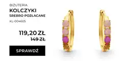 Briju Biżuteria kolczyki srebro pozłacane oferta