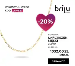 Briju Biżuteria łańcuszek męski złoto oferta