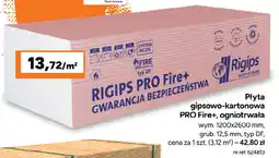 Bricoman Płyta gipsowo-kartonowa PRO Fire+, ogniotrwała oferta