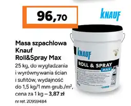 Bricoman Masa szpachlowa Knauf Roll&Spray Max oferta