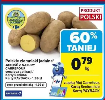 Carrefour Market Polskie ziemniaki jadalne JAKOŚĆ Z NATURY CARREFOUR oferta