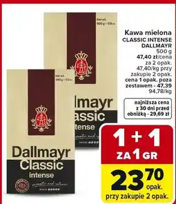 Carrefour Market Kawa mielona CLASSIC INTENSE DALLMAYR oferta