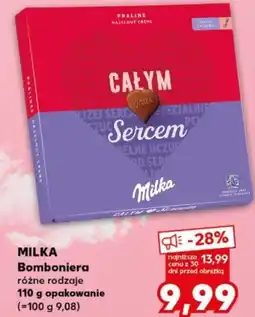 Kaufland Bombonierka różne rodzaje MILKA oferta