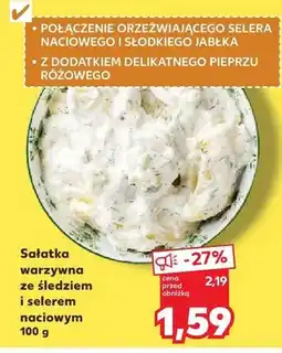 Kaufland Sałatka warzywna ze śledziem i selerem naciowym oferta