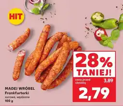 Kaufland Frankfurterki surowe, wędzone MADEJ WRÓBEL oferta