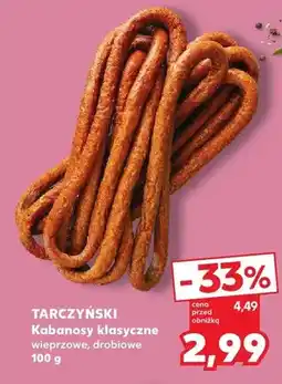 Kaufland Kabanosy klasyczne wieprzowe oferta