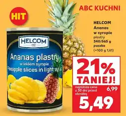 Kaufland Ananas plastry w syropie HELCOM oferta