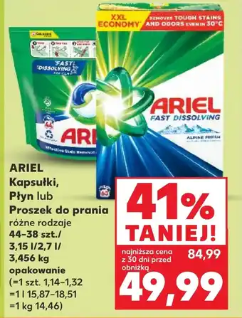 Kaufland Kapsułki do prania Ariel oferta