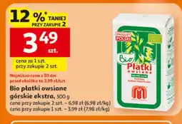 Auchan Bio płatki owsiane górskie ekstra oferta