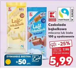 Kaufland Czekolada mleczna różne rodzaje oferta