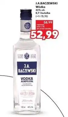 Kaufland J.A. BACZEWSKI Wódka 40% alk. 0,7 l butelka oferta