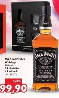 Kaufland Jack Daniel's Whiskey 0.7l + 2 szklanki oferta