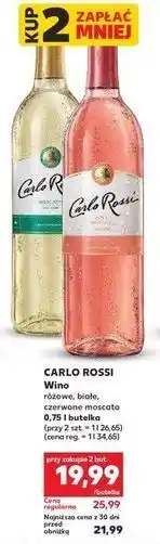 Kaufland CARLO ROSSI Wino czerwone, białe, różowe oferta