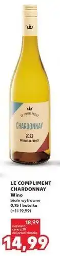 Kaufland LE COMPLIMENT CHARDONNAY Wino oferta