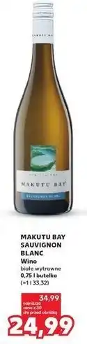 Kaufland MAKUTU BAY SAUVIGNON BLANC Wino białe wytrawne 0,75l butelka oferta