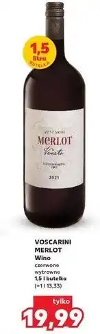Kaufland VOSCARINI MERLOT Wino czerwone wytrawne 1,5l butelka oferta