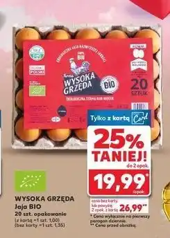 Kaufland Wysoka Grzęda Jaja BIO 20 szt oferta