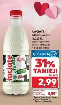 Kaufland Łaciate Mleko świeże 3,2% tł oferta